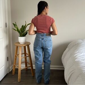 Vintage High Rise Mom Jeans DKNY 8 28